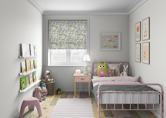 Paradise, Saxon Blue - Roman Blind - Image 5